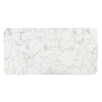 Clayten 71"L Rectangular Dining Table with Marble Top