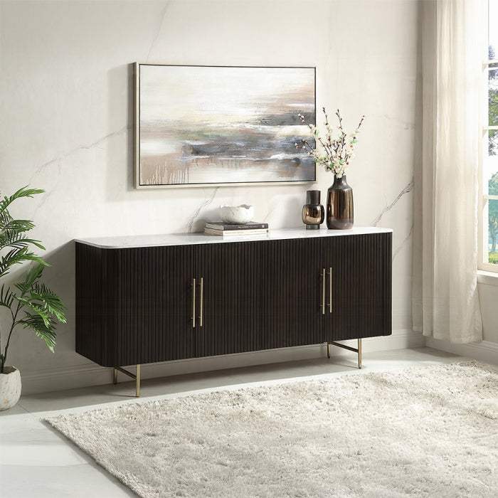 Servidor rectangular Clayten de 72" de largo