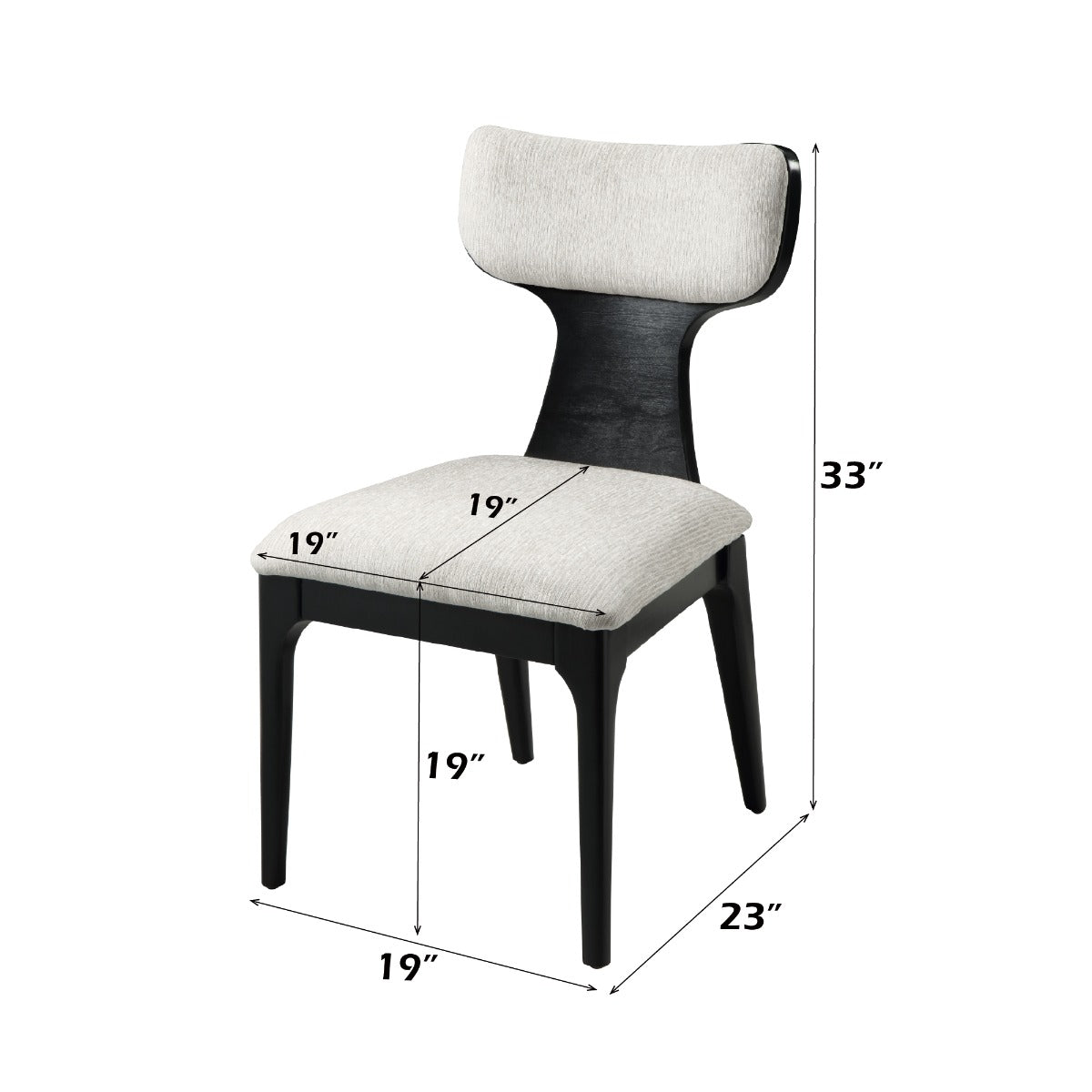 Marioly Side Chair (Set of 2) - Beige Chenille