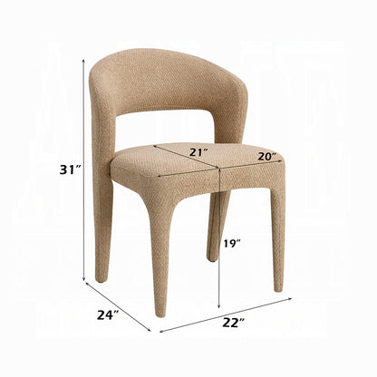 Lidi Side Chair (Set of 2) - Light Brown Boucle