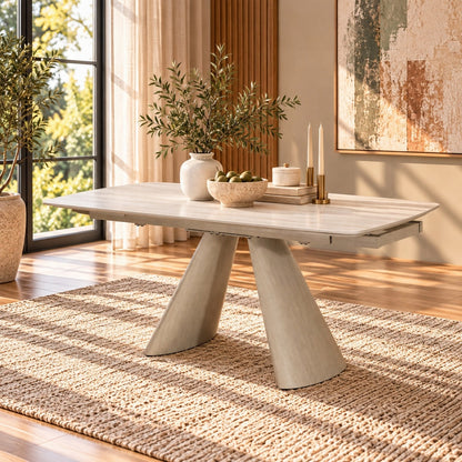 Cassian Dining Table w/Ceramic Top