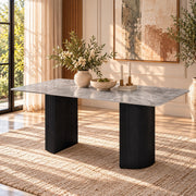 Leander Dining Table w/Ceramic Top