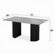 Leander Dining Table w/Ceramic Top