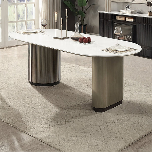 Clayten Dining Table w/Engineered Top