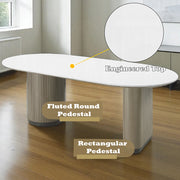 Clayten Dining Table w/Engineered Top