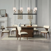 Koen Dining Table - Brown Oak (42"D x 108"W)
