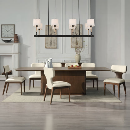 Koen Dining Table - Brown Oak (42"D x 108"W)