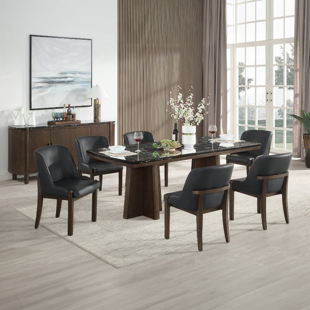 Estella Dining Table w/Marble Top