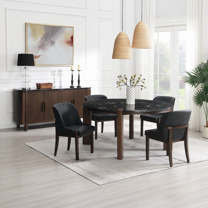 Estella Round Dining Table w/Marble Top