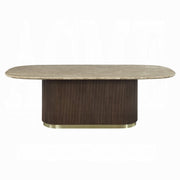 Clayten Dining Table w/Natural Marble Top