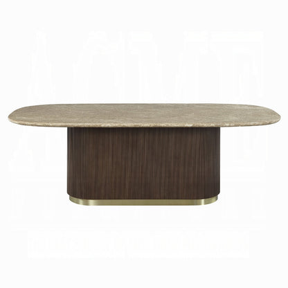 Clayten Dining Table w/Natural Marble Top