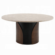 Rufina Round Dining Table w/Marble Top