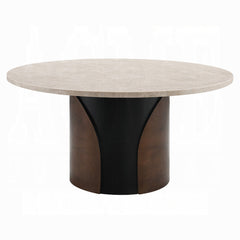 Rufina Round Dining Table w/Marble Top