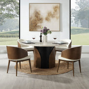 Rufina Round Dining Table w/Marble Top