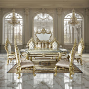 Mesa de comedor rectangular Desiderius de 107" de largo