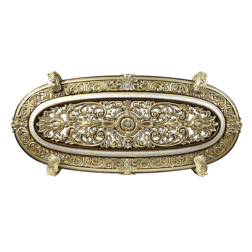 Mesa de comedor rectangular Desiderius de 107" de largo