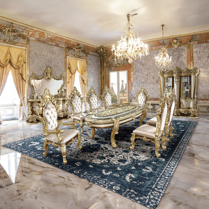 Mesa de comedor rectangular Desiderius de 107" de largo