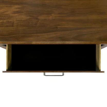 Malibu 2-Drawer Nightstand – Walnut