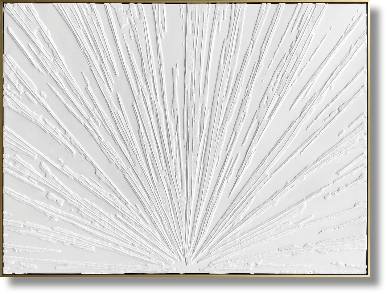 ''Luminous Burst Textured Canvas'' Hand-painted Canvas in Frame