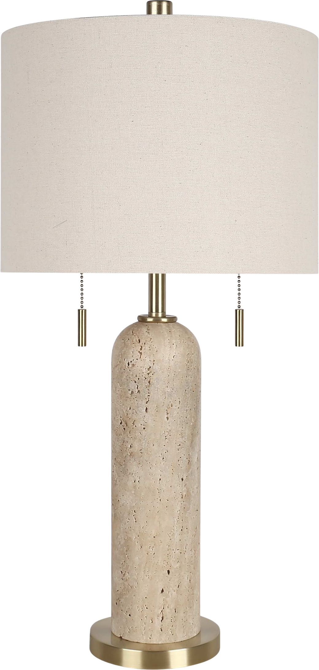 Travertine Elegance Travertine Table Lamp (Case Pack 2)