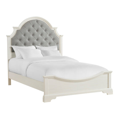 Eastwood Youth Upholstered Bed in Off-White