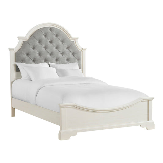 Eastwood Youth Upholstered Bed in Off-White