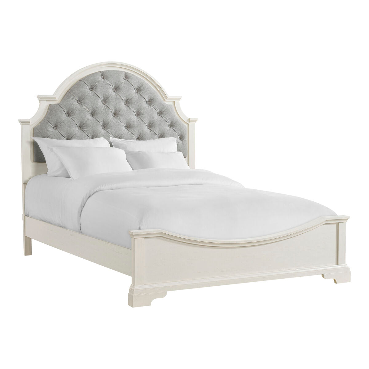 Eastwood Youth Upholstered Bed in Off-White
