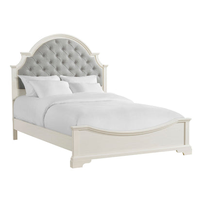 Eastwood Youth Upholstered Bed in Off-White