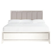 Cassie King Bed in Pearl Finish