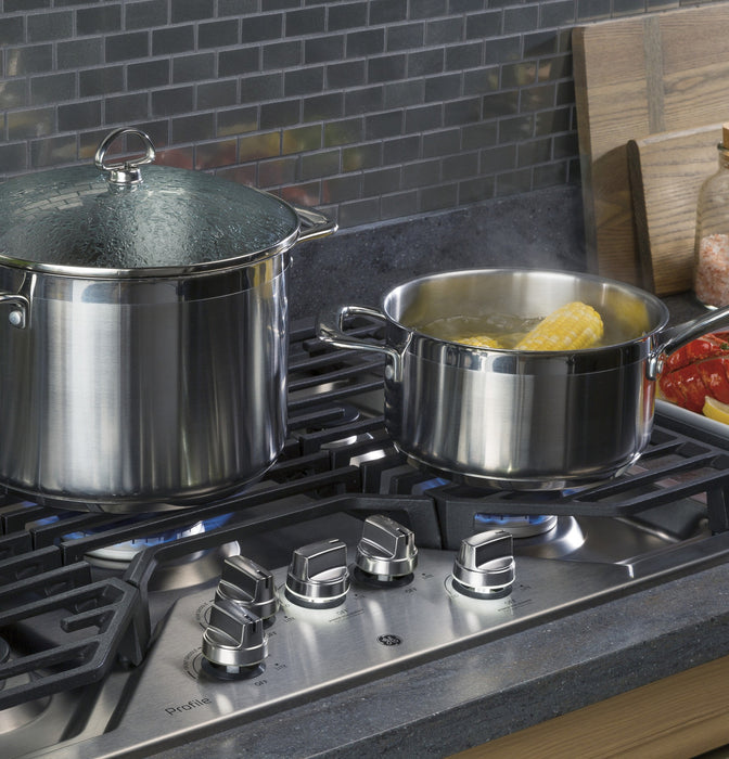 GE Profile™ 30 Built-In Gas Cooktop with 5 Burners and Optional Extra-Large  Cast Iron Griddle