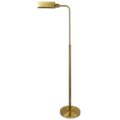 Elara Floor Lamp Gold outer and White inner
