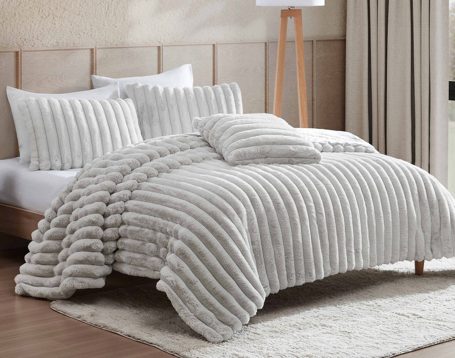 Ethan Gray 4 Pc Comforter Set