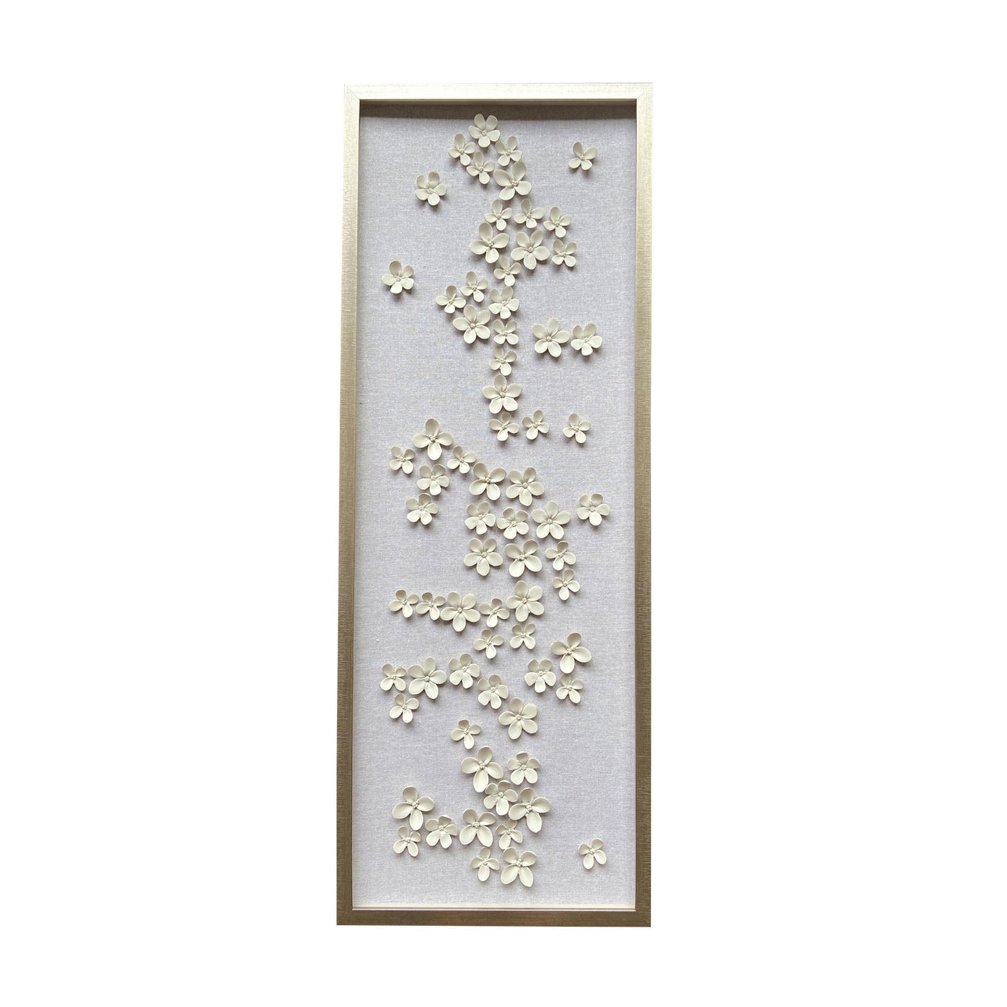 Charney Flower Shadowbox Art - 16x42"