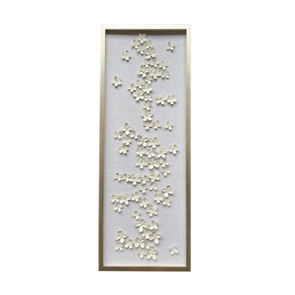 Charney Flower Shadowbox Art - 16x42"