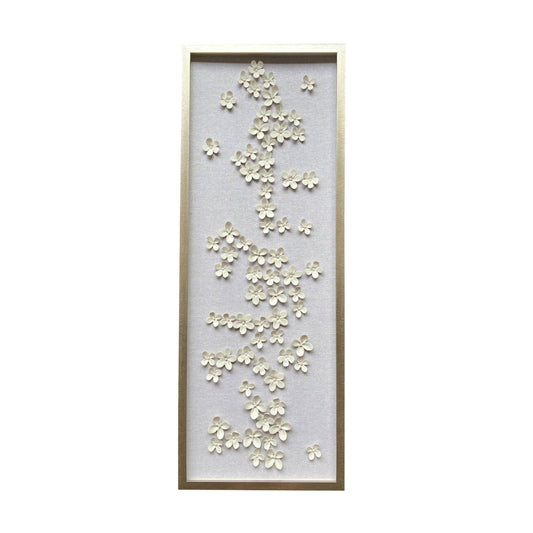 Charney Flower Shadowbox Art - 16x42"