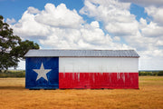 ''Texas Flag Barn'' Tempered Glass