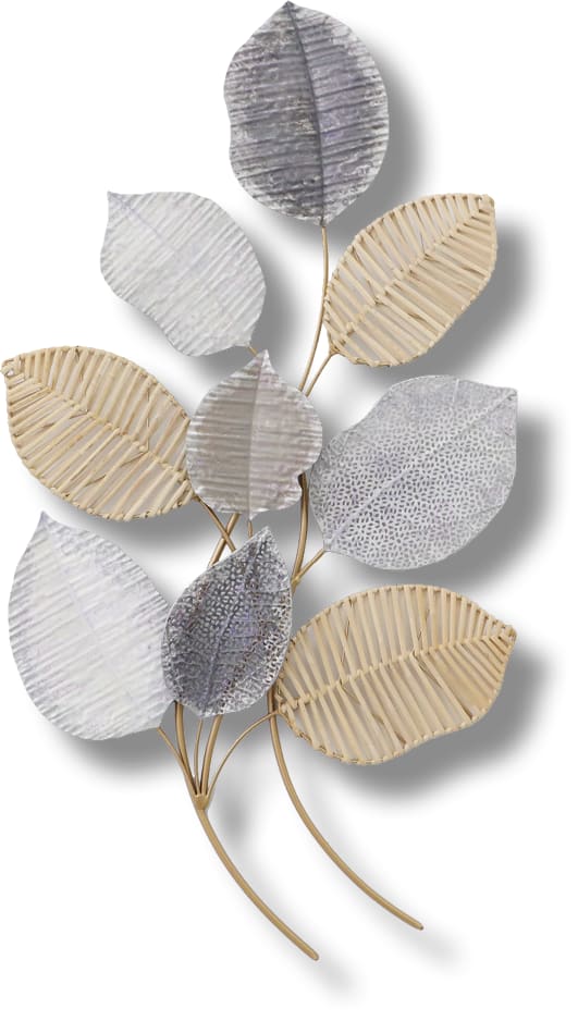''Leafy'' Metal Wall Art