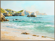 Coastal Daybreak I Hand-Embellished Canvas in Frame