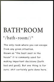 Quirky Definitions Canvas in Frame