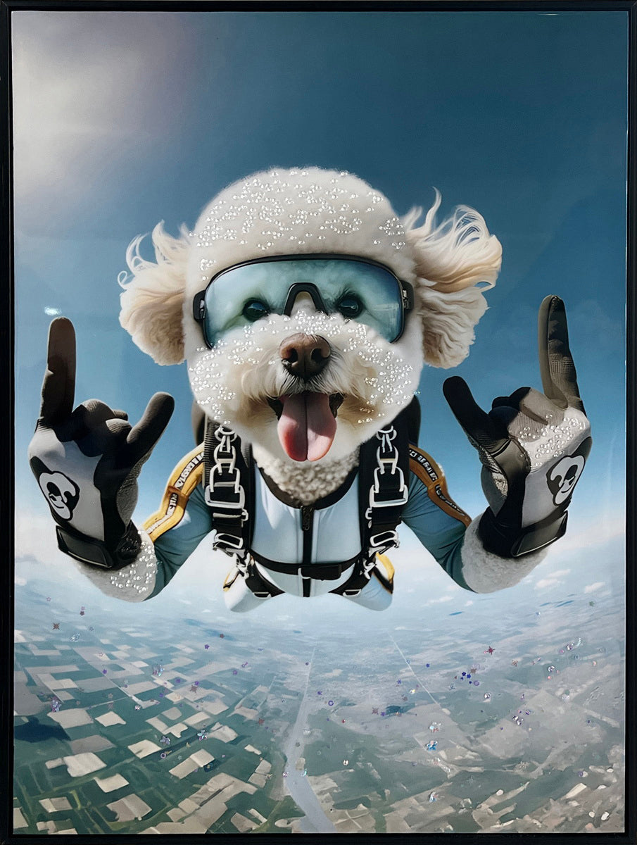 Skybound Pals II Gloss Canvas w/Rocks in Frame