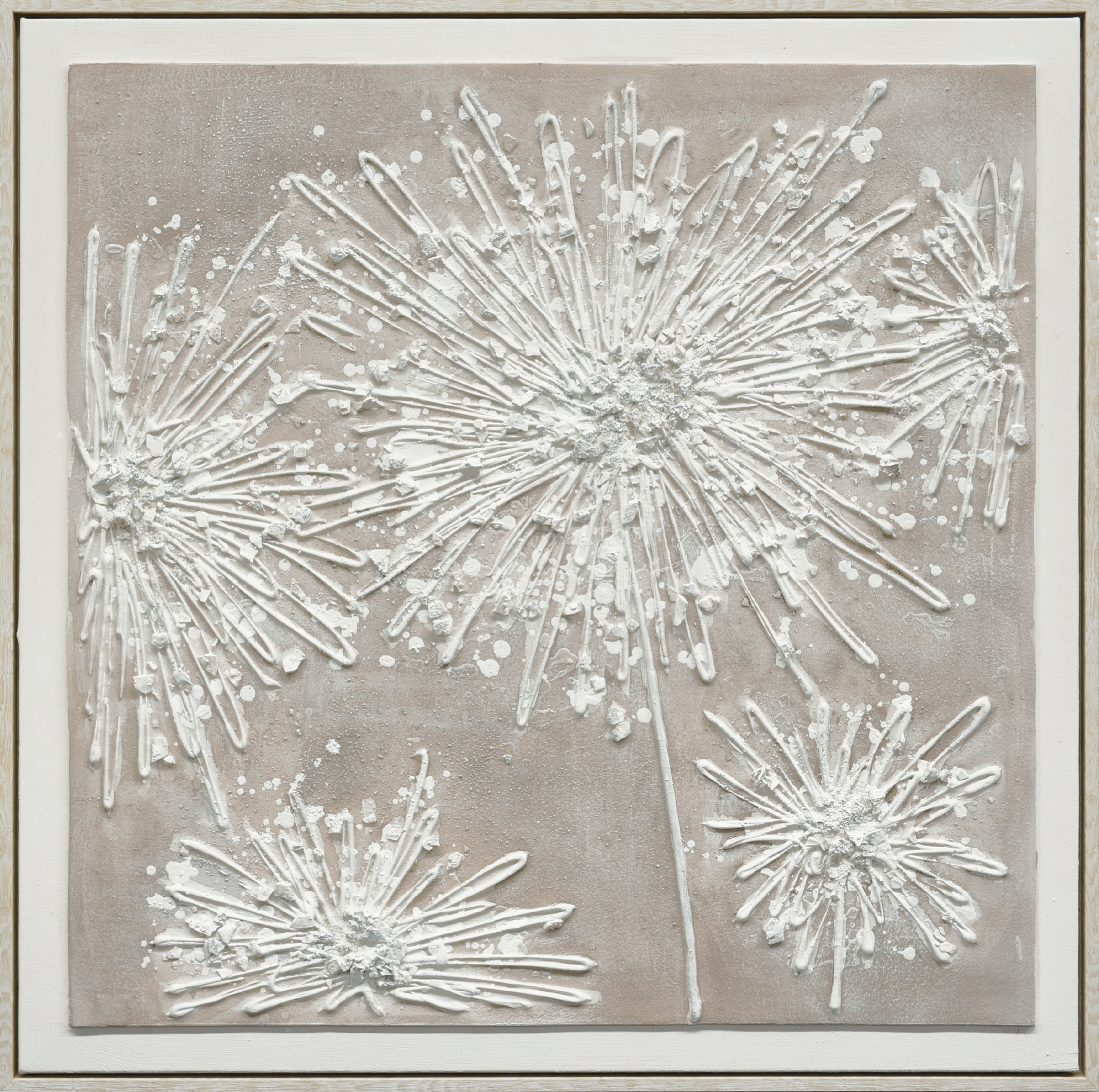 Textured Elegance II Hand-painted Canvas in Frame