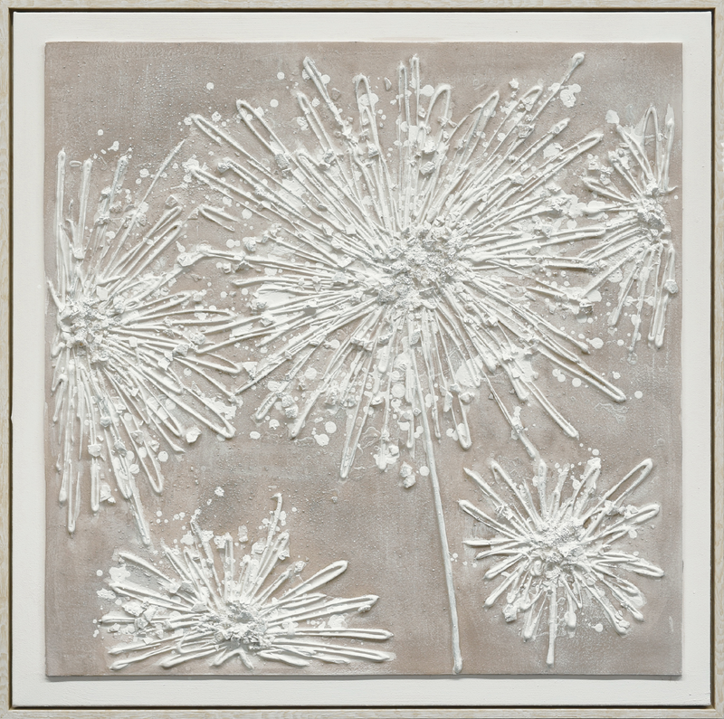 Textured Elegance II Hand-painted Canvas in Frame