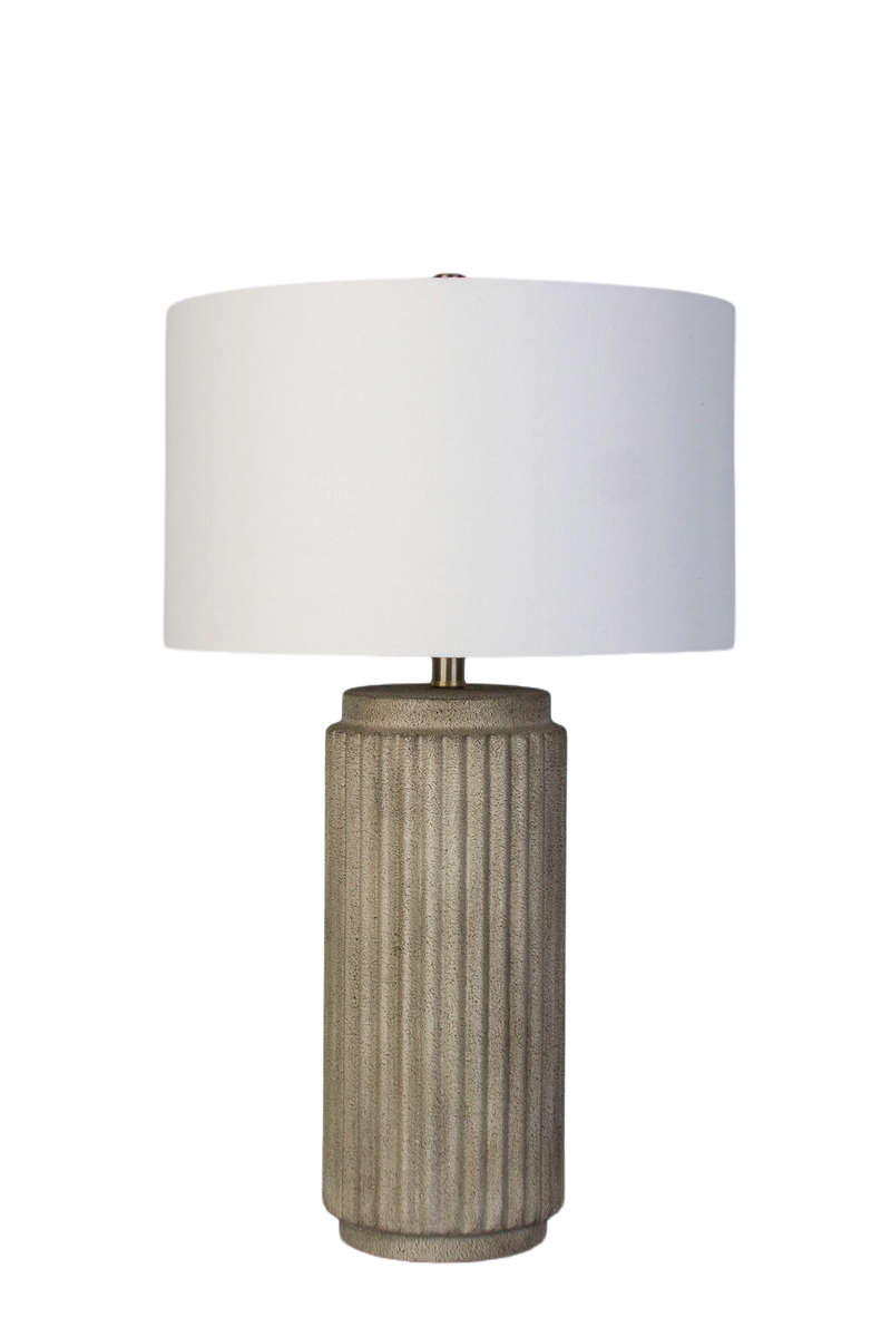 Ribbed Essence Ceramic Table Lamp (Case Pack 2)