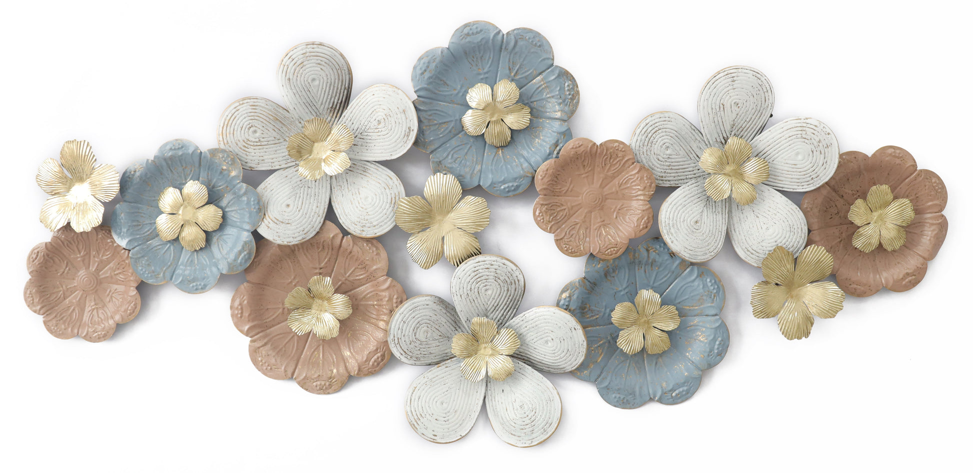 ''Floral Art'' Metal Wall Art