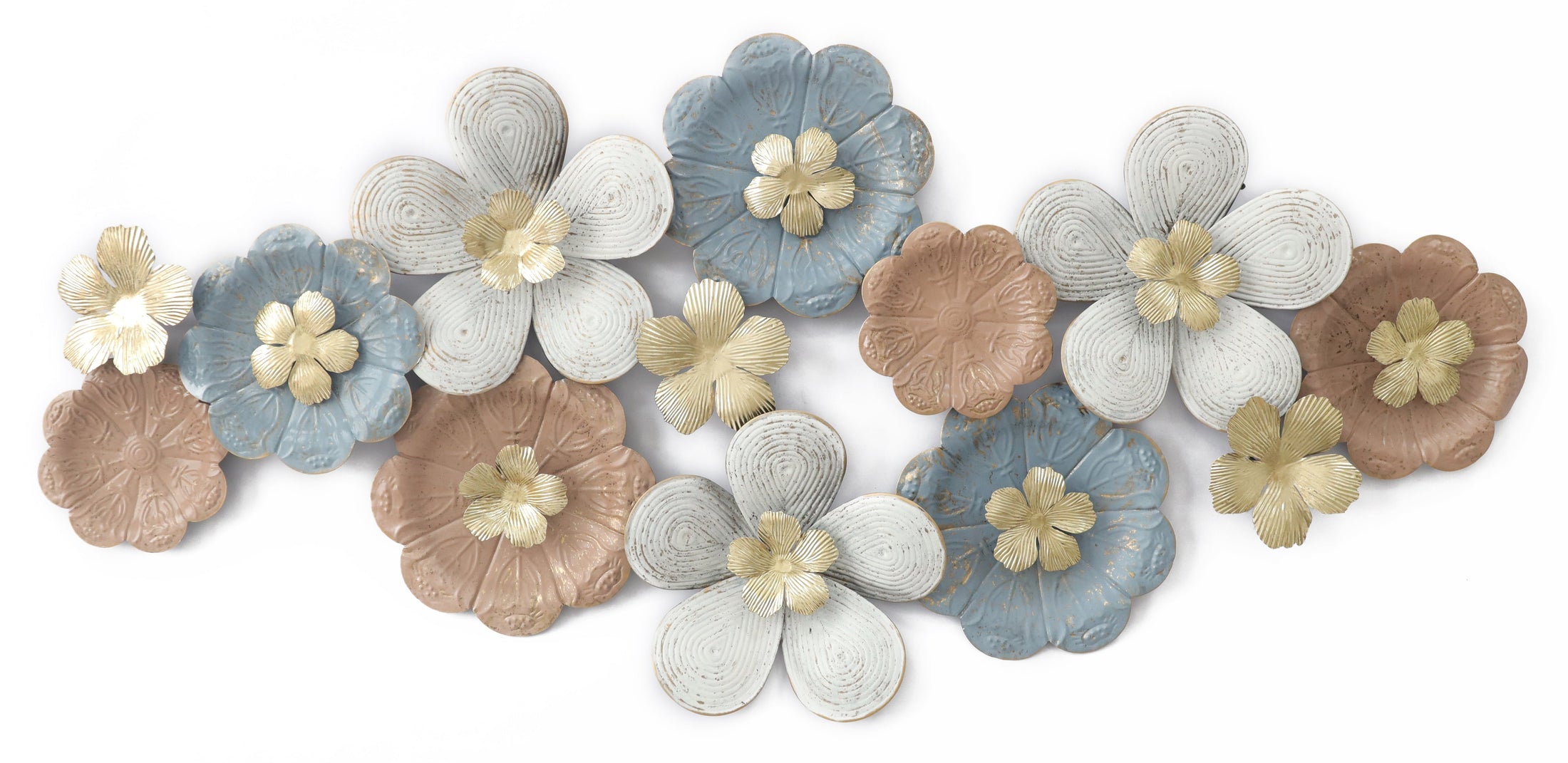 ''Floral Art'' Metal Wall Art