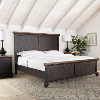 Bear Creek King Bed in Brown