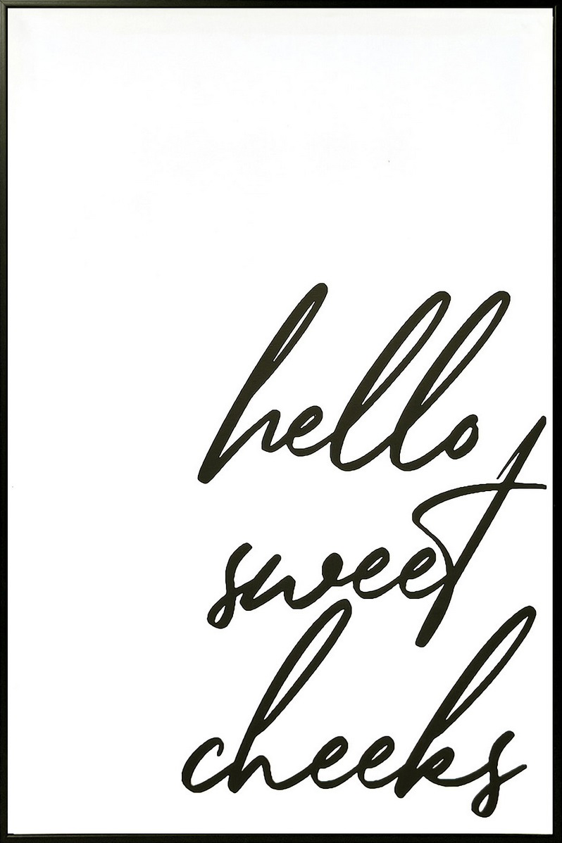 Charming Greeting Canvas in Frame