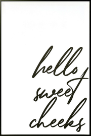 Charming Greeting Canvas in Frame