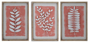 ''Framed Leaves (Set)'' Wood Wall Art