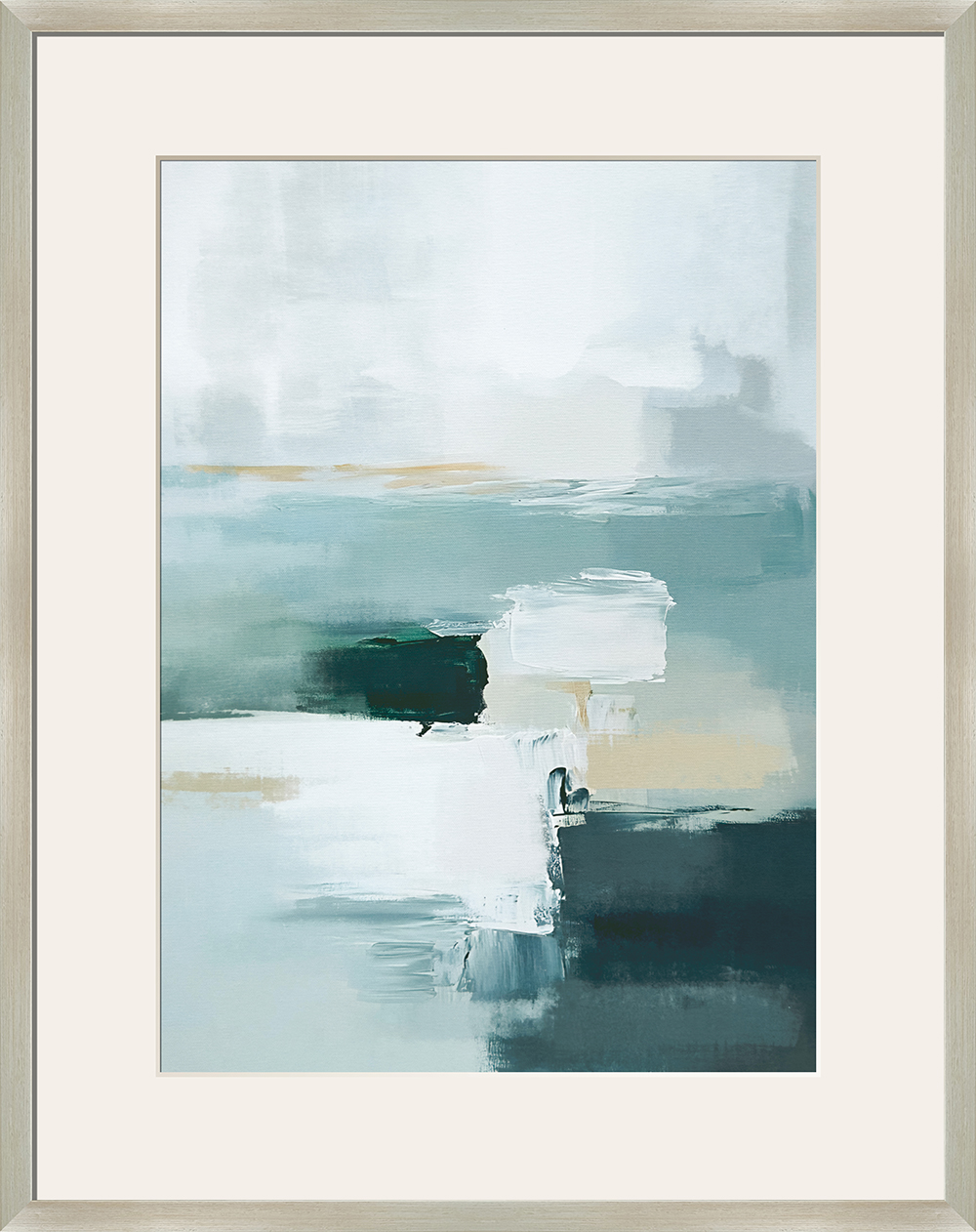 Tranquil Horizons II Framed Canvas Under Acrylic